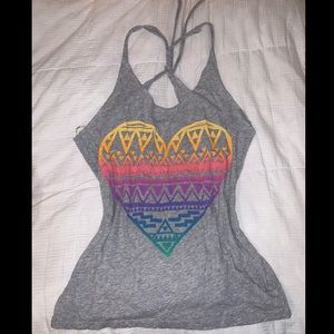 Forever 21 Tribal Rainbow Top